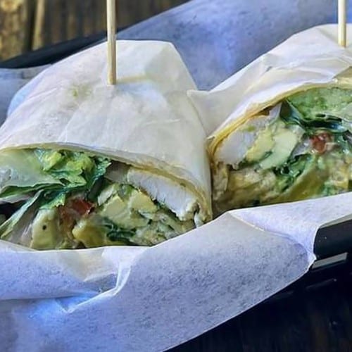 Chicken Caesar Wrap.