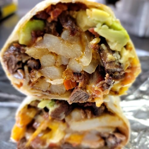 Surf N Turf Burrito.