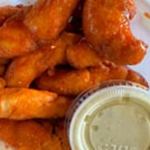 Boneless Buffalo Chicken Tenders.