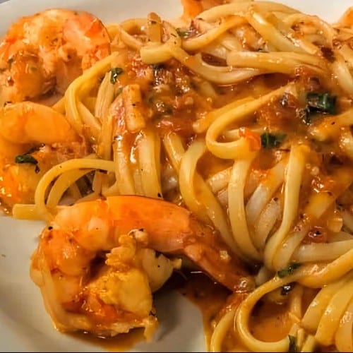 Shrimp Fra Diavolo.