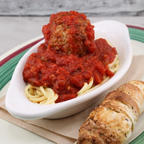 Kid's Spaghetti and Meatball.