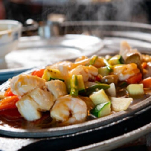 Sizzling Seafood.