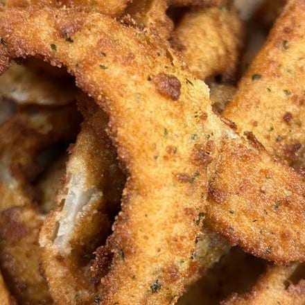 Fresh Cut Onion Rings.