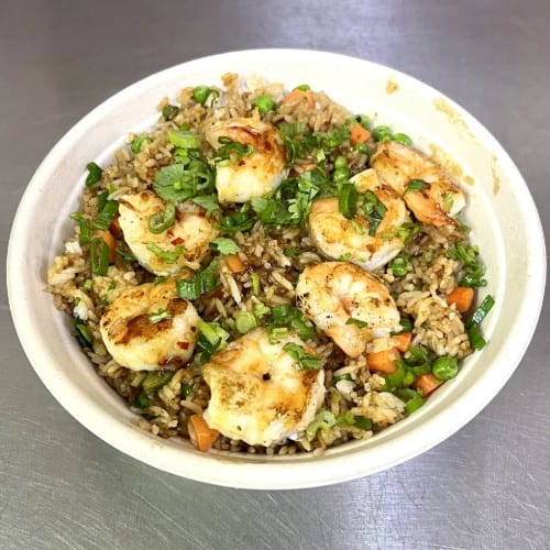 Hibachi Style Shrimp Fried Rice.