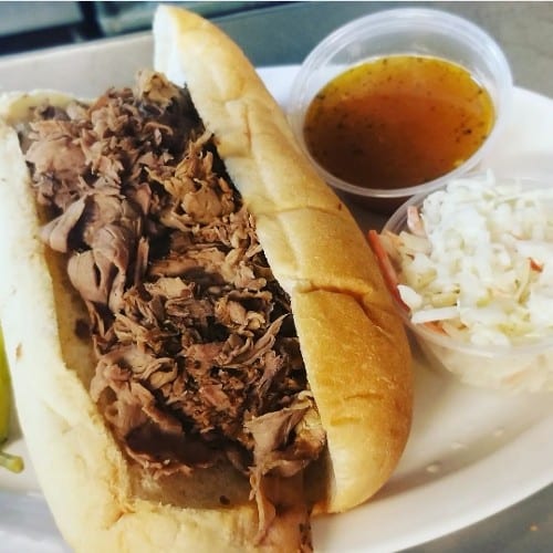 Italian Beef Sandwich.