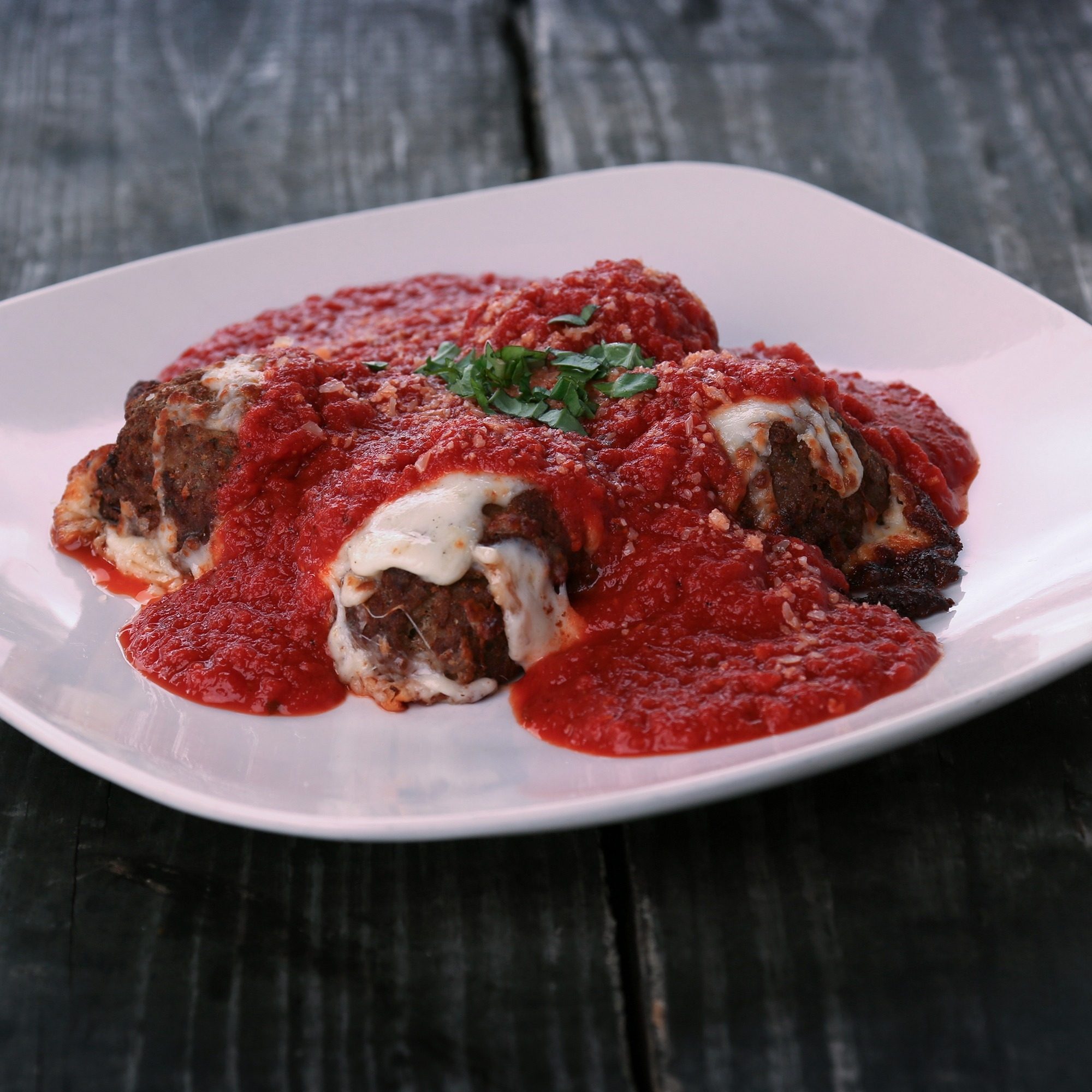 Mozzarella Meatballs.