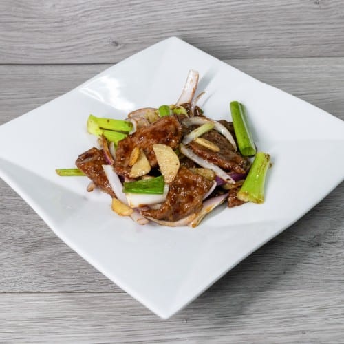 B4. Stir-Fried Sliced Beef & Scallion.