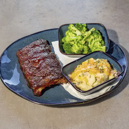 Full Rack Slow Roasted Ribs.