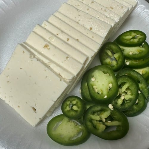 Feta & Jalapeños.