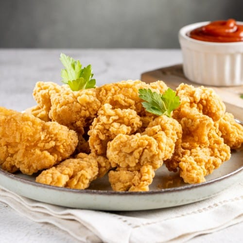 Breaded Boneless Chicken.