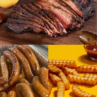 Brisket, Hot Turkey Link & Fries Combo