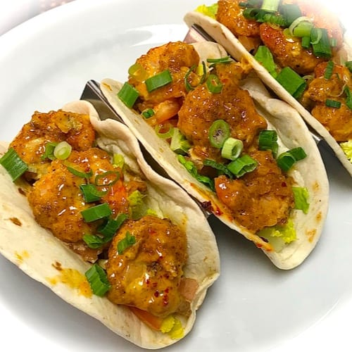 Boom Boom Shrimp Tacos.
