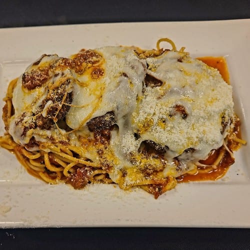 Eggplant Parmigiano.