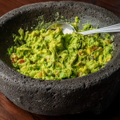 Authentic Guacamole Mexicano.