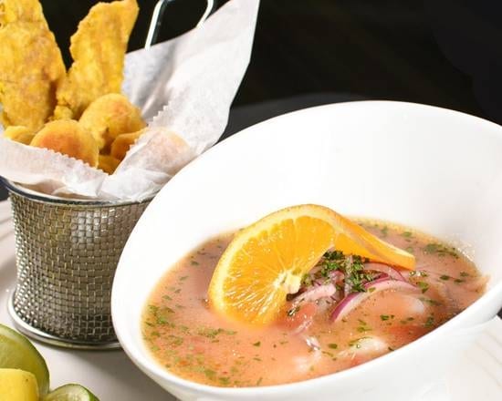 Ceviche De Camarón / Shrimp Ceviche.