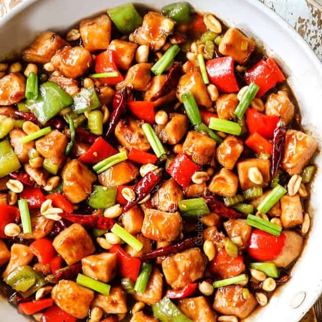 Kung Pao w/ Choice of Protein 宮保鷄丁/牛肉/豆腐.