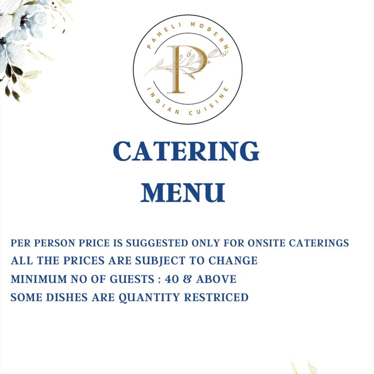 Catering Menu