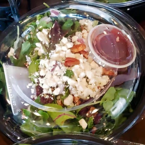 Mixed Greens & Cherries Salad.