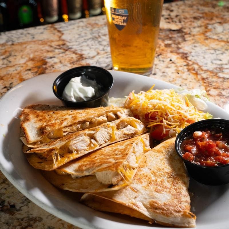 Cheese quesadilla.