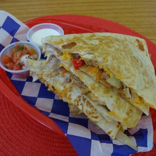 Pork Quesadilla.
