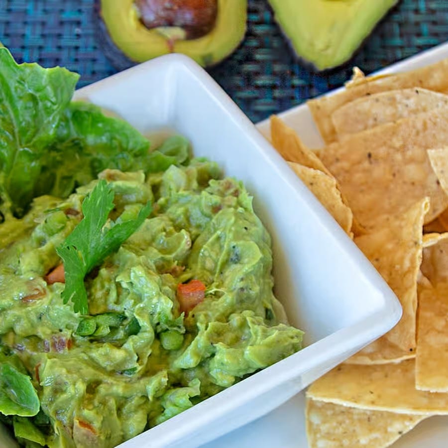 Freshly Prepared Guacamole.