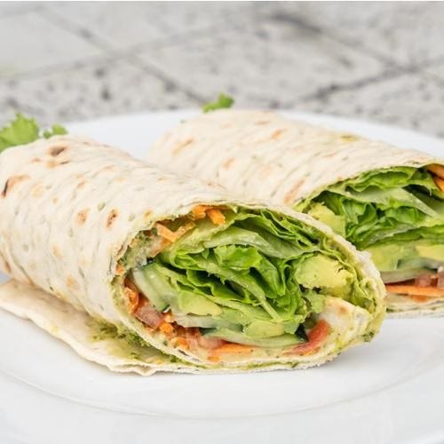 Vegan Hummus Wrap.