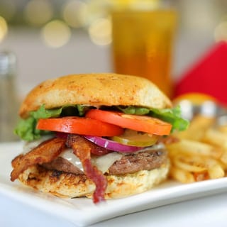 Chargrilled, 1/2 Pound Black Angus Beef Patty