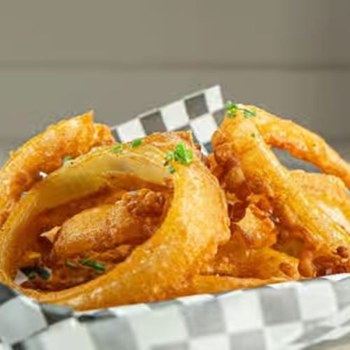 House Made Beer Batter Onion Rings.