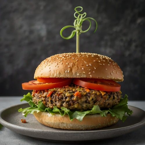 Black Bean Veggie Burger.