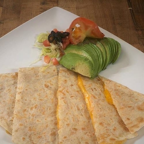 Cheese Quesadilla.