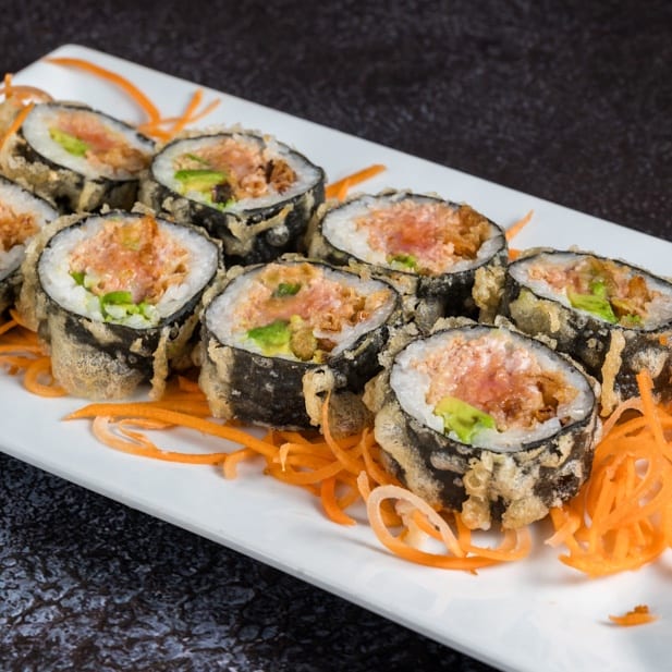 Crunchy Spicy Tuna Tempura Roll.