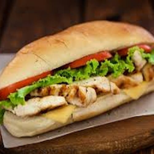Grilled Chicken Hot Sub.