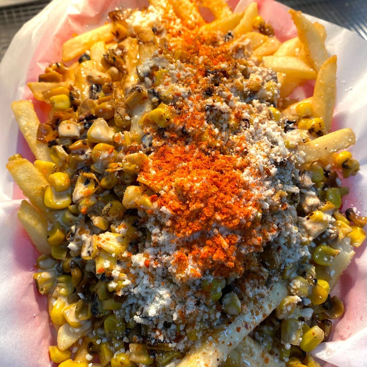 Loaded Elote Fries.