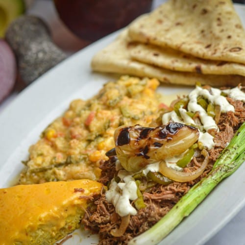 Carnitas Plate.