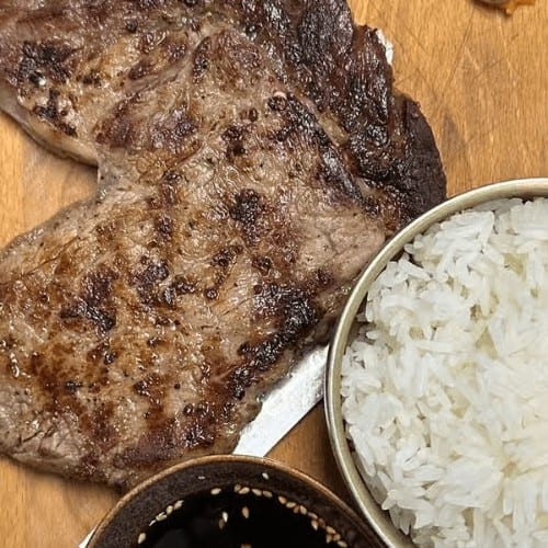 Ribeye Steak Teriyaki.