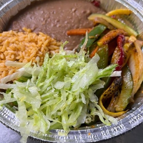 Vegetable Fajita Bowl.