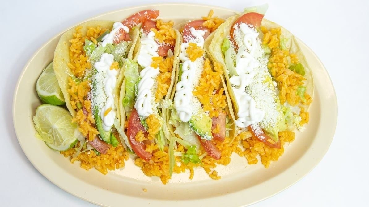 VegetarÃan Tacos.