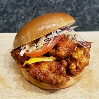 Fire Hot Chicken Burger Combo (French Fries & Drink)