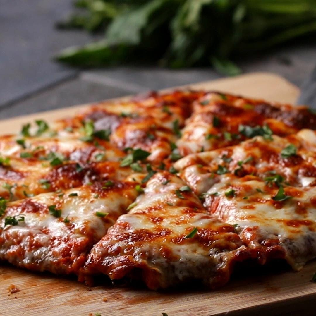 Chicken Parmigiana Pizza.