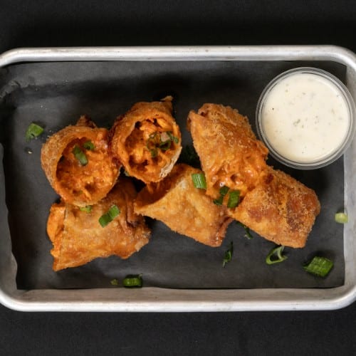 Buffalo Chicken Eggrolls.