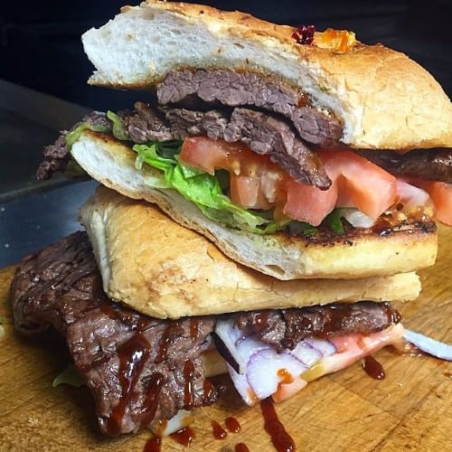Skirt Steak Sandwich.