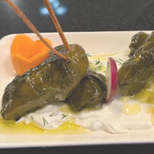 Stuffed Grape Leaves.