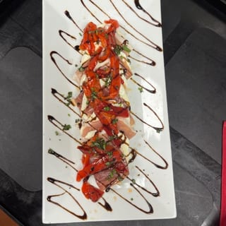 Prosciutto, Mozzarella, with Roasted Peppers Tray