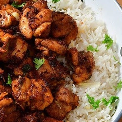 Talawa Kodi Rice (Andhra Pulao Rice).