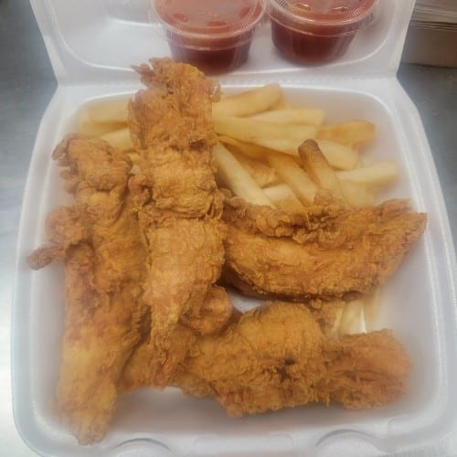 4 Tenders with Fries.