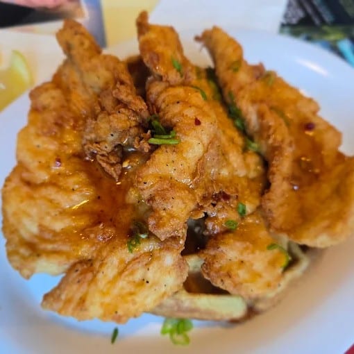 Chicken & waffles.