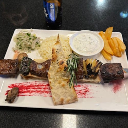 Lamb Shish Kebab.