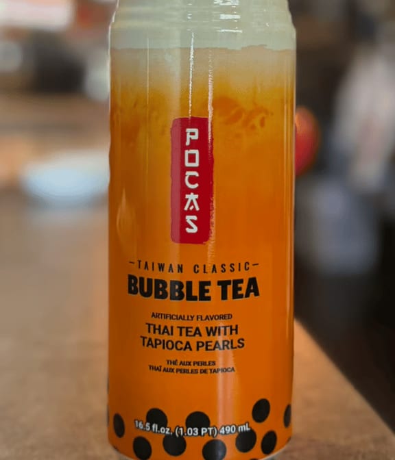 Thai Iced Tea with Tapioca Pearls.