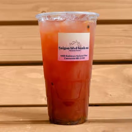 Passion Fruit and Strawberry Tea (Tra Chanh Dạy Dau).