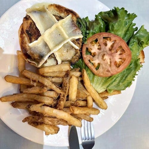 Blackened Chicken and Brie Sandwich.